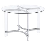 Keeling Chrome Dining Room Table - Ornate Home