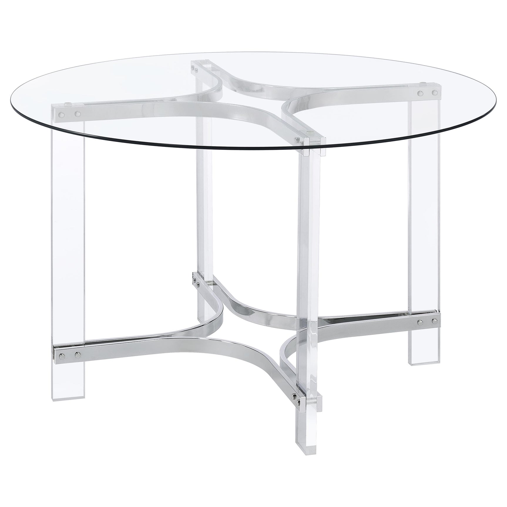 Keeling Chrome Dining Room Table - Ornate Home