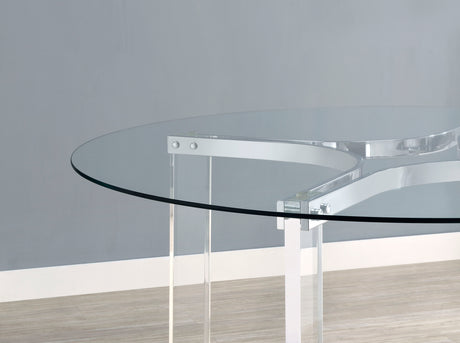 Keeling Chrome Dining Room Table - Ornate Home