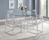 Keeling Chrome Dining Room Table - Ornate Home