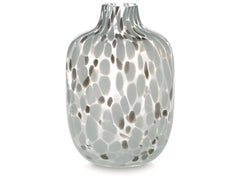 Keelton White/Taupe/Pink Vase 9" - Ornate Home