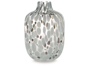 Keelton White/Taupe/Pink Vase 9" - Ornate Home