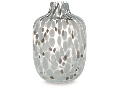 Keelton White/Taupe/Pink Vase 9" - Ornate Home