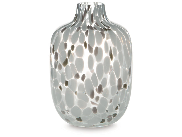 Keelton White/Taupe/Pink Vase 9" - Ornate Home