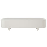Keely White High Gloss TV Stand - Ornate Home