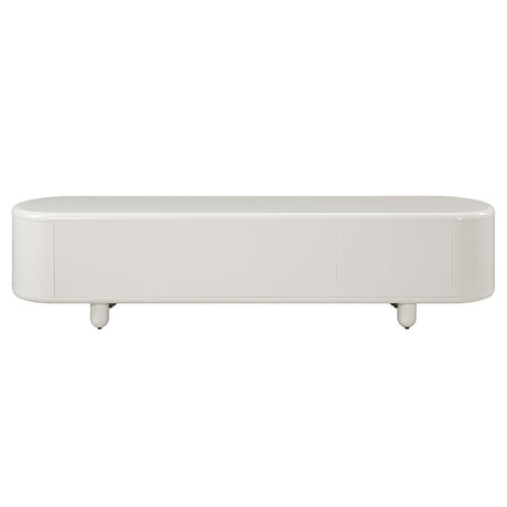 Keely White High Gloss TV Stand - Ornate Home