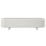 Keely White High Gloss TV Stand - Ornate Home