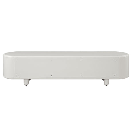 Keely White High Gloss TV Stand - Ornate Home