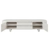 Keely White High Gloss TV Stand - Ornate Home