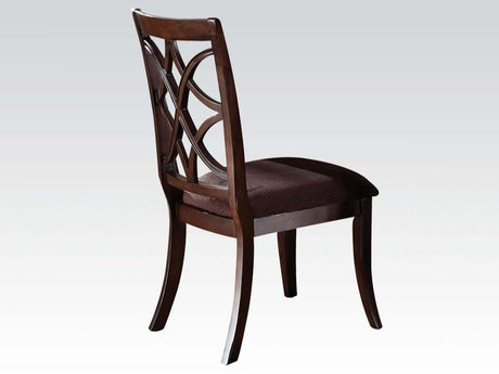 Keenan Dark Walnut Dining Side Chairs (Set of 2) - Ornate Home