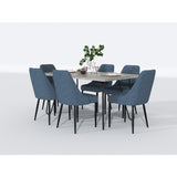 Keene Blue Velvet Side Chair (Set of 2) - Ornate Home