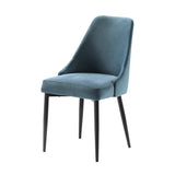 Keene Blue Velvet Side Chair (Set of 2) - Ornate Home