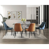 Keene Blue Velvet Side Chair (Set of 2) - Ornate Home