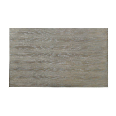 Keene Light Gray/Black Metal Dining Table - Ornate Home