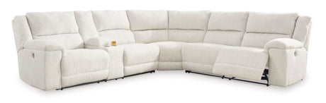 Keensburg Linen 3pc Power Reclining Sectional (left-arm Console) - Ornate Home