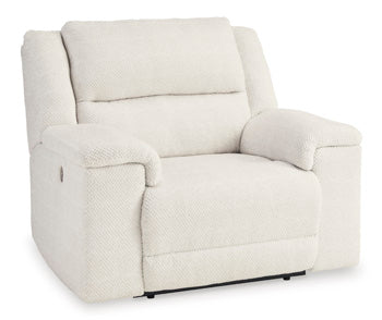 Keensburg Linen Oversized Power Recliner (Online Special Price) - Ornate Home