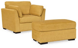 Keerwick Oversized Chair and Ottoman (Online Special Price) - Ornate Home