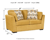 Keerwick Sunflower Loveseat (Online Special Price) - Ornate Home