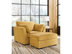 Keerwick Sunflower Oversized Chair and Ottoman - Ornate Home