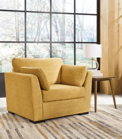 Keerwick Sunflower Oversized Chair and Ottoman - Ornate Home