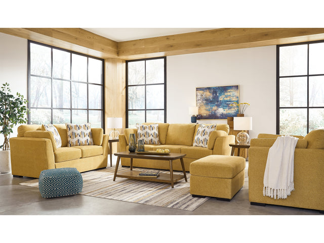 Keerwick Sunflower Sofa, Loveseat, Oversized Chair and Ottoman (Online Special Price) - Ornate Home