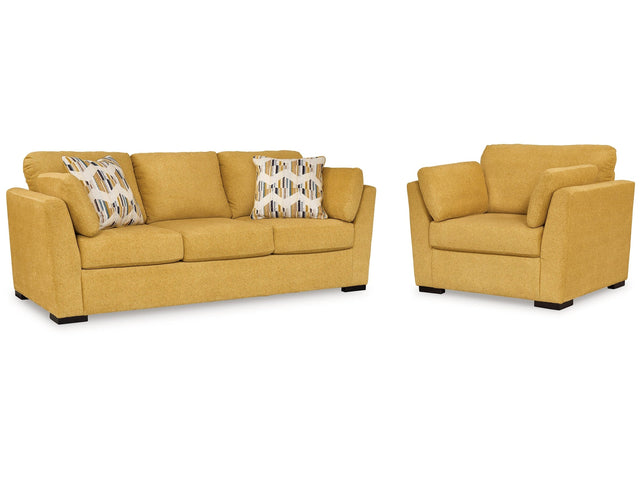Keerwick Sunflower Sofa & Oversized Chair (Online Special Price) - Ornate Home