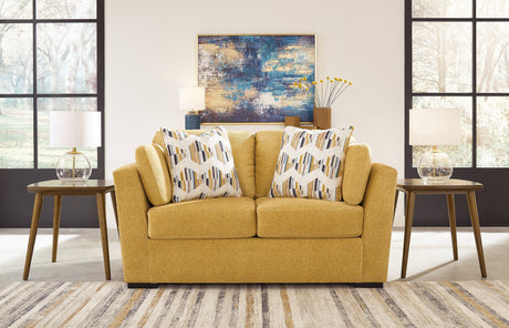 Keerwick Sunflower Sofa and Loveseat - Ornate Home