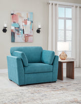 Keerwick Teal Loveseat & 2 Oversized Chairs (Online Special Price) - Ornate Home