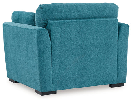Keerwick Teal Loveseat & 2 Oversized Chairs - Ornate Home