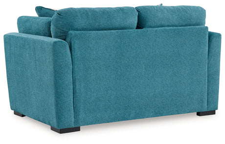 Keerwick Teal Loveseat & 2 Oversized Chairs - Ornate Home