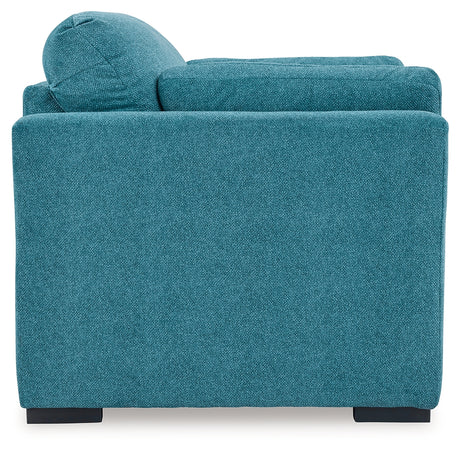 Keerwick Teal Queen Sofa Sleeper, Loveseat and Oversized Chair - Ornate Home