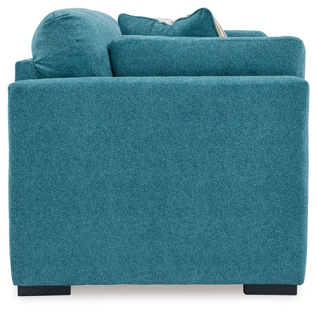 Keerwick Teal Queen Sofa Sleeper, Loveseat and Oversized Chair - Ornate Home