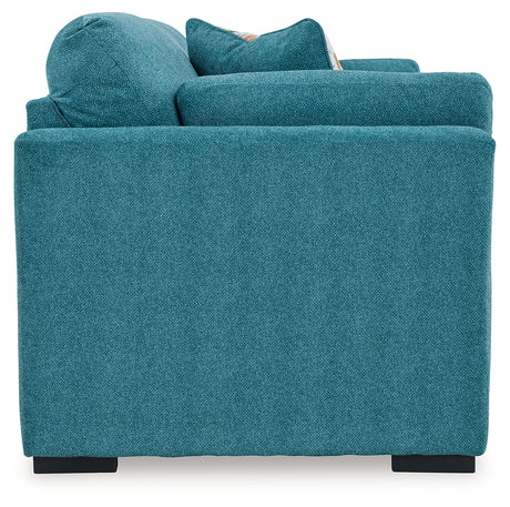 Keerwick Teal Queen Sofa Sleeper, Loveseat and Oversized Chair - Ornate Home