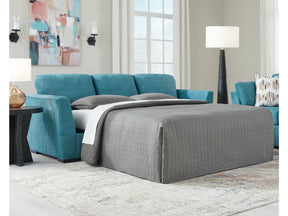 Keerwick Teal Queen Sofa Sleeper - Ornate Home