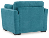 Keerwick Teal Sofa, Loveseat, Oversized Chair and Ottoman (Online Special Price) - Ornate Home