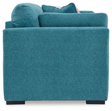 Keerwick Teal Sofa, Loveseat, Oversized Chair and Ottoman - Ornate Home