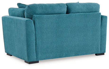 Keerwick Teal Sofa, Loveseat, Oversized Chair and Ottoman - Ornate Home