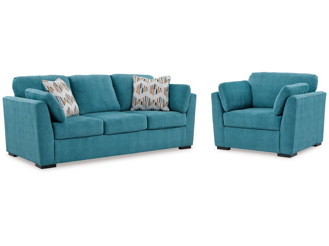 Keerwick Teal Sofa & Oversized Chair (Online Special Price) - Ornate Home