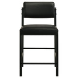 Kehoe Black Upholstered Counter Height Chair (Set of 2) - Ornate Home