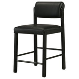 Kehoe Black Upholstered Counter Height Chair (Set of 2) - Ornate Home