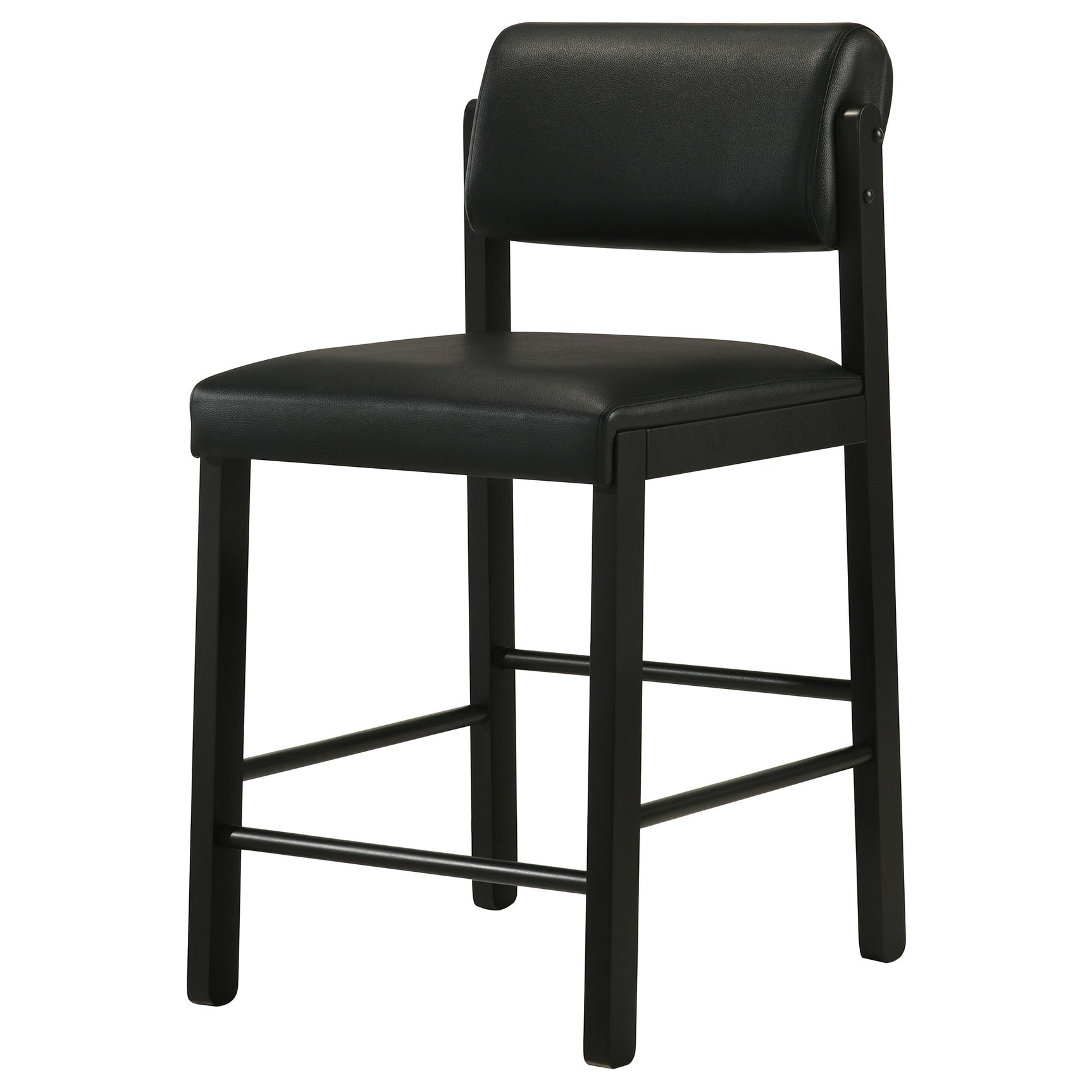 Kehoe Black Upholstered Counter Height Chair (Set of 2) - Ornate Home