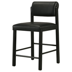Kehoe Black Upholstered Counter Height Chair (Set of 2) - Ornate Home