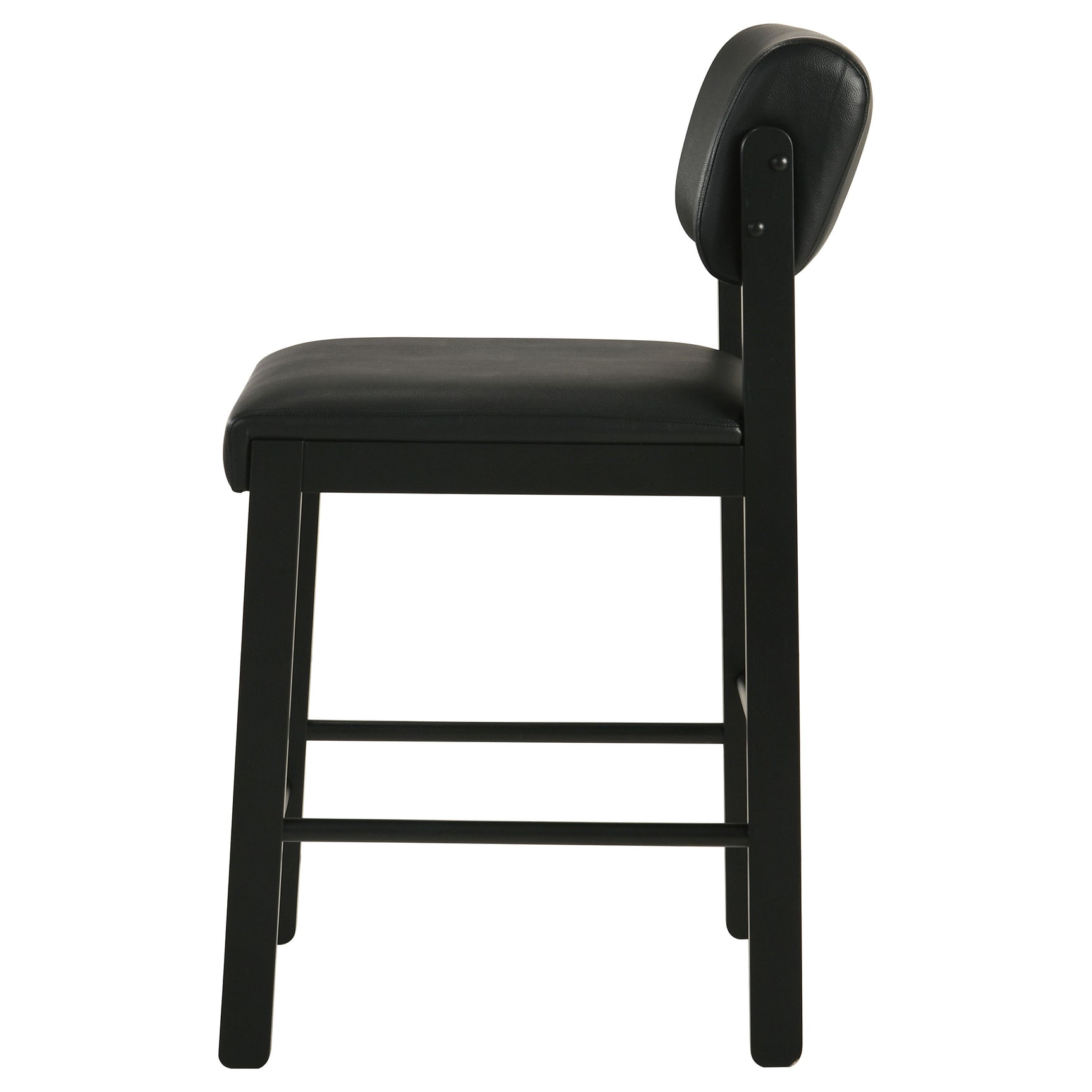 Kehoe Black Upholstered Counter Height Chair (Set of 2) - Ornate Home