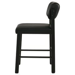 Kehoe Black Upholstered Counter Height Chair (Set of 2) - Ornate Home