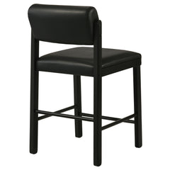 Kehoe Black Upholstered Counter Height Chair (Set of 2) - Ornate Home