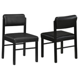 Kehoe Black Upholstered Dining Side Chair (Set of 2) - Ornate Home