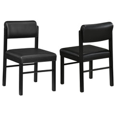 Kehoe Black Upholstered Dining Side Chair (Set of 2) - Ornate Home