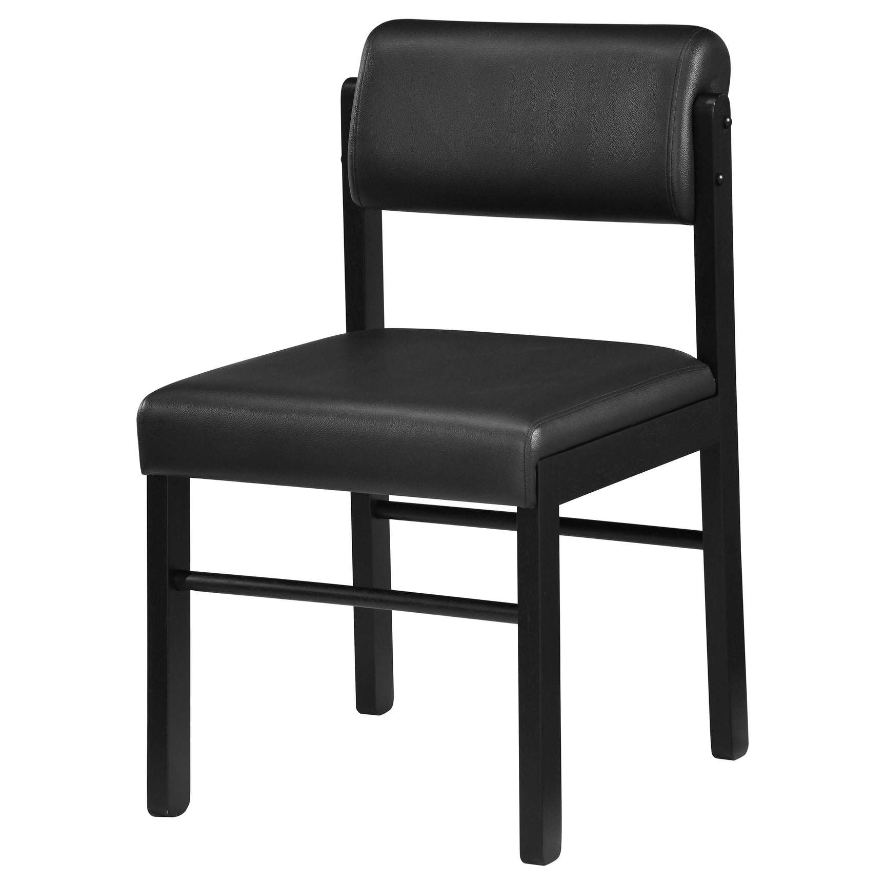Kehoe Black Upholstered Dining Side Chair (Set of 2) - Ornate Home