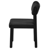 Kehoe Black Upholstered Dining Side Chair (Set of 2) - Ornate Home