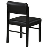 Kehoe Black Upholstered Dining Side Chair (Set of 2) - Ornate Home